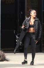 SAWEETIE Leaves a Gym in Los Angeles 01/28/2021