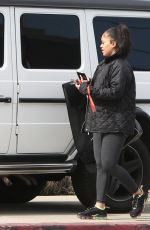 SAWEETIE Leaves a Gym in Los Angeles 01/28/2021