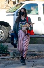 SCOUT WILLIS Out with Her Dog in Los Angeles 01/08/2021