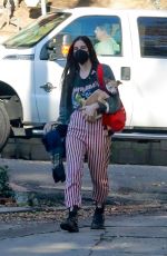 SCOUT WILLIS Out with Her Dog in Los Angeles 01/08/2021