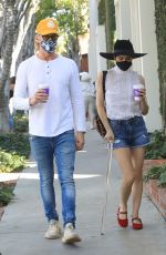 SELMA BLAIR and David Lyons Out in West Hollywood 01/16/2021