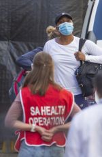 SERENA and VENUS WILLIAMS Arrives at Training in Adelaide 01/18/2021