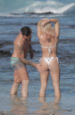 SHARNA BURGESS and Brian Austin Green at a Beach in Hawaii 01/02/2021