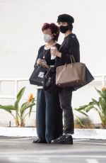 SHARON and AIMEE OSBOURNE Shopping at Saks Fifth Avenue in Beverly Hills 01/24/2021