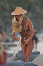 SHAYNA TAYLOR in Bikini at a Beach in Tulum 01/18/2021