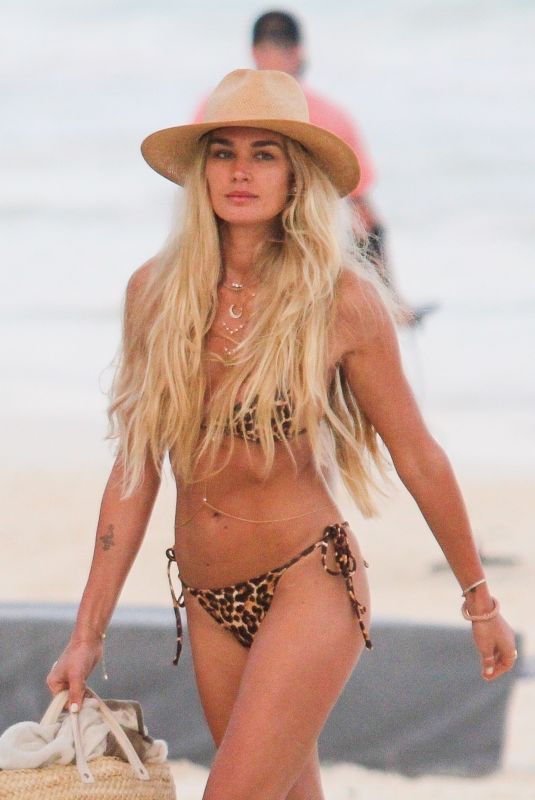 SHAYNA TAYLOR in Bikini at a Beach in Tulum 01/18/2021