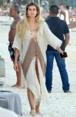 SHAYNA TAYLOR Out at a Beach in Tulum 01/15/2021