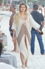 SHAYNA TAYLOR Out at a Beach in Tulum 01/15/2021