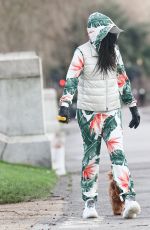 SINITTA Out with Her Dog in London 01/21/2021