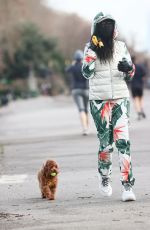 SINITTA Out with Her Dog in London 01/21/2021
