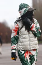 SINITTA Out with Her Dog in London 01/21/2021
