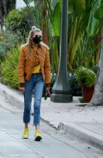 STELLA MAXWELL Out with Her Dog in Los Angeles 01/16/2021
