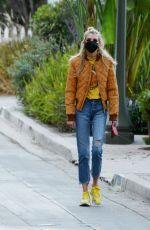 STELLA MAXWELL Out with Her Dog in Los Angeles 01/16/2021