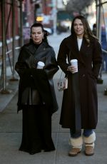 SUTTON FOSTER and DEBI MAZAR on the Set of Younger in New York 01/07/2021
