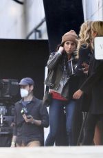 TANIA RAYMONDE on the Set of Ambulance in Los Angeles 01/14/2021