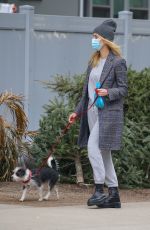 TAYLOR NEISEN Out with Her Dog in New York 01/15/2021