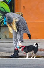 TAYLOR NEISEN Out with Her Dog in New York 01/15/2021