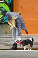 TAYLOR NEISEN Out with Her Dog in New York 01/15/2021