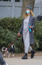TAYLOR NEISEN Out with Her Dog in New York 01/15/2021