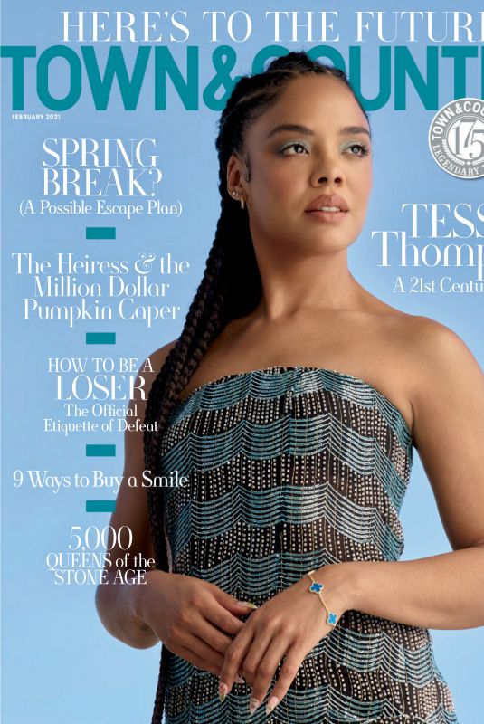 TESSA THOMPSON in Town & Country Magazine, February 2021