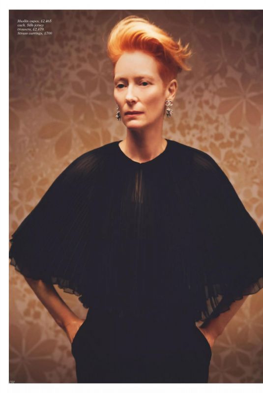TILDA SWINTON in Vogue Magazine, UK February 2021