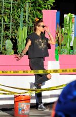 TINA LOUISE at Her Vegan Restaurant Sugar Taco in Sherman Oaks 01/30/2021