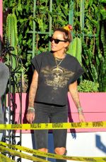 TINA LOUISE at Her Vegan Restaurant Sugar Taco in Sherman Oaks 01/30/2021