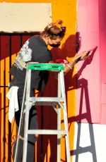 TINA LOUISE at Her Vegan Restaurant Sugar Taco in Sherman Oaks 01/30/2021