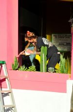 TINA LOUISE at Her Vegan Restaurant Sugar Taco in Sherman Oaks 01/30/2021