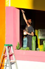 TINA LOUISE at Her Vegan Restaurant Sugar Taco in Sherman Oaks 01/30/2021