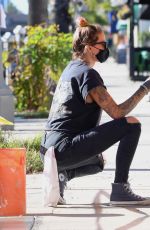 TINA LOUISE Helps Paints Her Second Vegan Restaurant in Sherman Oaks 01/30/2021