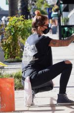 TINA LOUISE Helps Paints Her Second Vegan Restaurant in Sherman Oaks 01/30/2021