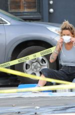 TINA LOUISE Work at Getting her Suger Taco Second Location Open in Los Angeles 01/13/201