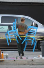 TINA LOUISE Work at Her Suger Taco Second Location in Los Angeles 01/22/2021