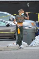 TINA LOUISE Work at Her Suger Taco Second Location in Los Angeles 01/22/2021