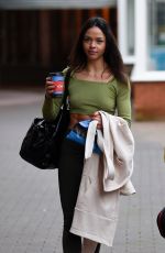 VANESSA BAUER Arrives at Dancing On Ice Rehersal in Blackpool 01/26/2021