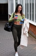 VANESSA BAUER Arrives at Dancing On Ice Rehersal in Blackpool 01/26/2021