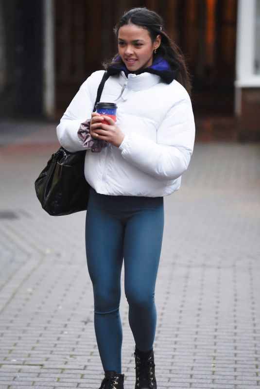 VANESSA BAUER Arrives at Dancing on Ice Train in Blackpool 01/08/2021