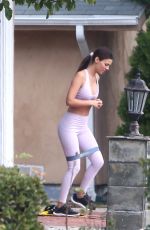 VICTORIA JUSTICE Working Out with Joey Bronston in Los Angeles 01/25/2021