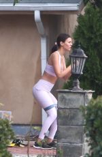 VICTORIA JUSTICE Working Out with Joey Bronston in Los Angeles 01/25/2021