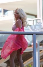 VICTORIA SILVSTEDT at a Photoshoot on Her Hotel Balcony in Miami 01/26/2021