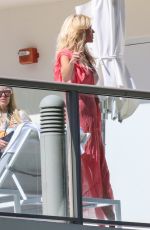 VICTORIA SILVSTEDT at a Photoshoot on Her Hotel Balcony in Miami 01/26/2021