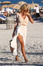 VICTORIA SILVSTEDT Out at a Beach in Miami 01/22/2021
