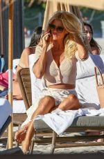 VICTORIA SILVSTEDT Out at a Beach in Miami 01/22/2021