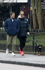 VOGUE WILLIAMS and Spencer Matthews Out with Their Dog in Chelsea 01/28/2021