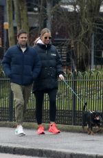 VOGUE WILLIAMS and Spencer Matthews Out with Their Dog in Chelsea 01/28/2021