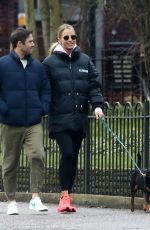 VOGUE WILLIAMS and Spencer Matthews Out with Their Dog in Chelsea 01/28/2021