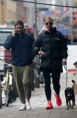 VOGUE WILLIAMS and Spencer Matthews Out with Their Dog in Chelsea 01/28/2021