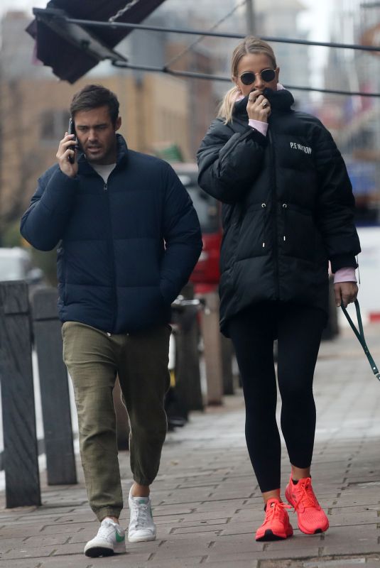 VOGUE WILLIAMS and Spencer Matthews Out with Their Dog in Chelsea 01/28/2021