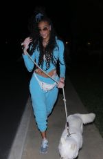 WINNIE HARLOW Out with Her Dog in Malibu 01/19/2021
